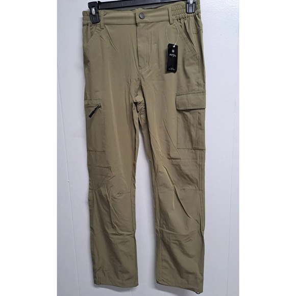 Fitst4 Other - Men's Elastic Waist Hiking Pants Lightweight Running Pants with Pocket Size S